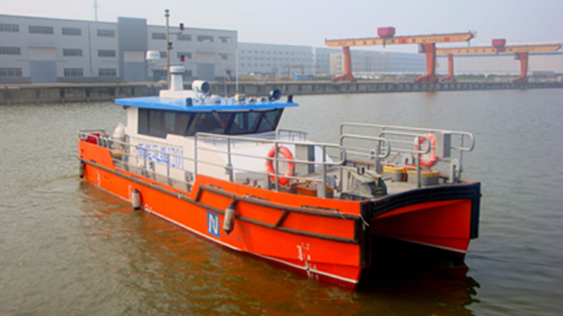 东方高速艇再次承接1艘13.6米铝玻复合海上风电运维船