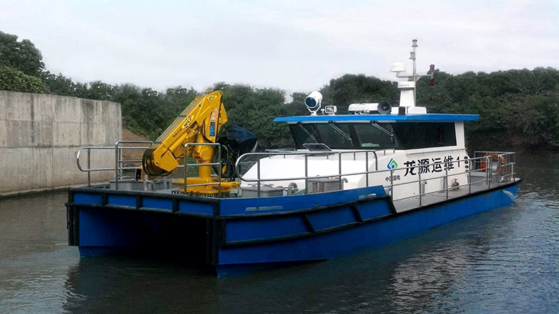 东方高速艇顺利交付1艘13.6米海上风电运维船